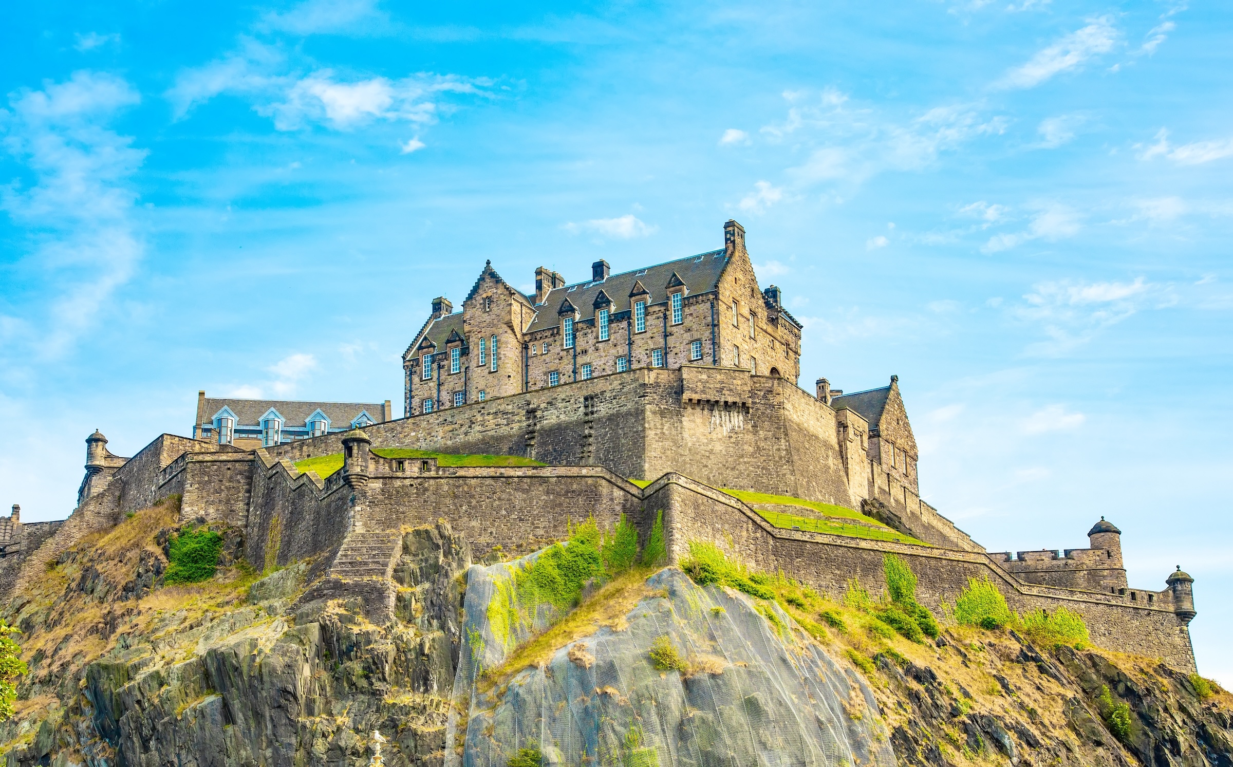 Edinburgh Castle above the city